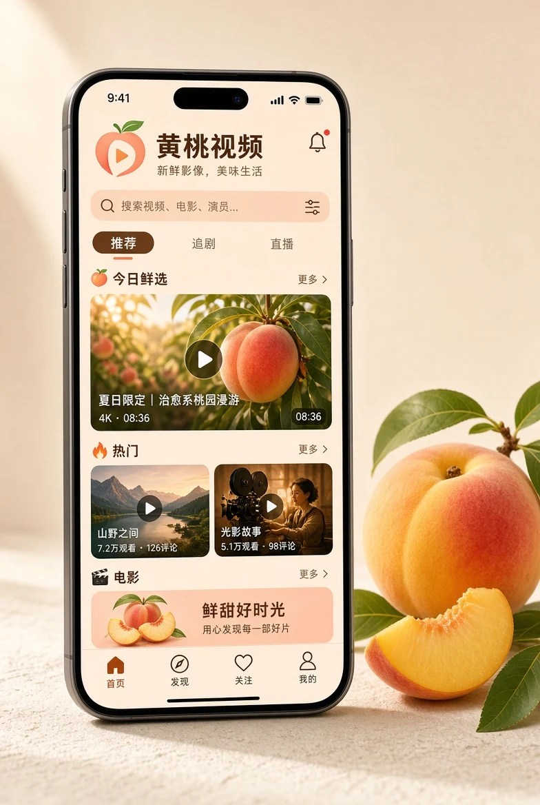 黄桃视频APP展示图